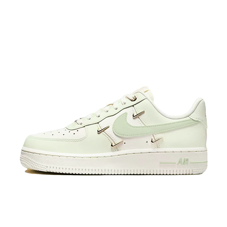 Nike Air Force 1 Slip-Resistant Cushioning Low-Top Skateboard Shoes Women's White Green