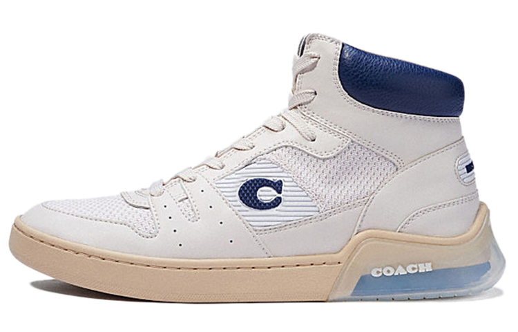 COACH CitySole High Top Stylish Skateboarding Shoes Men's White