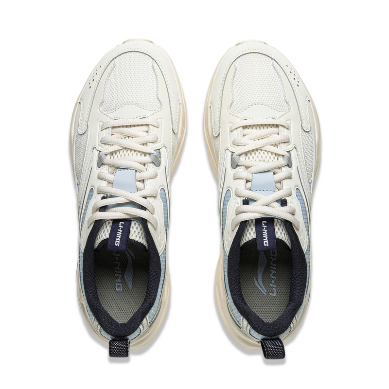 LiNing Abrasion Resistant Lightweight Height Increasing Low Top Casual Shoes Women's Ivory Sky Blue купить в интернет-магазине Yoocart с быстрой доставкой по России.