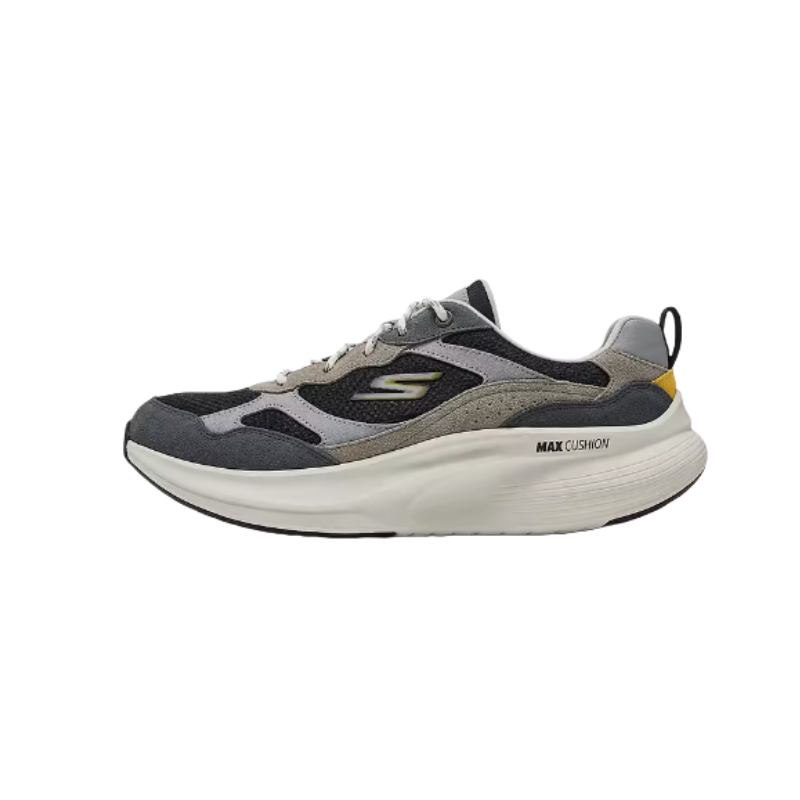 Skechers MEN'S GO WALK Casual Shoes Men Low-Top Black Gray Color