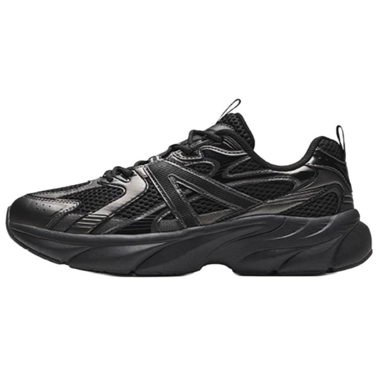 Anta Abrasion Resistant Breathable Low Top Casual Shoes Men's Black
