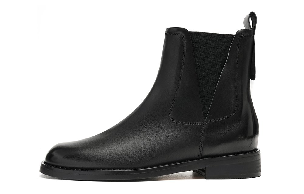 EBLAN Short Chelsea Boots Women's Black