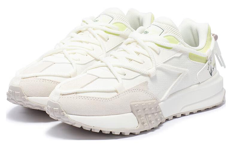 361° Anti-Slip And Wear-Resistant Breathable Low-Top Casual Shoes Women's White Green