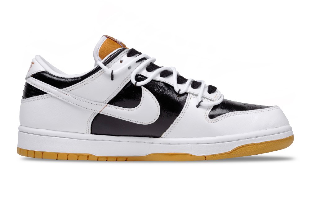 Nike Dunk Black White Beat Low Top Skateboard Shoes Men's Black Brown
