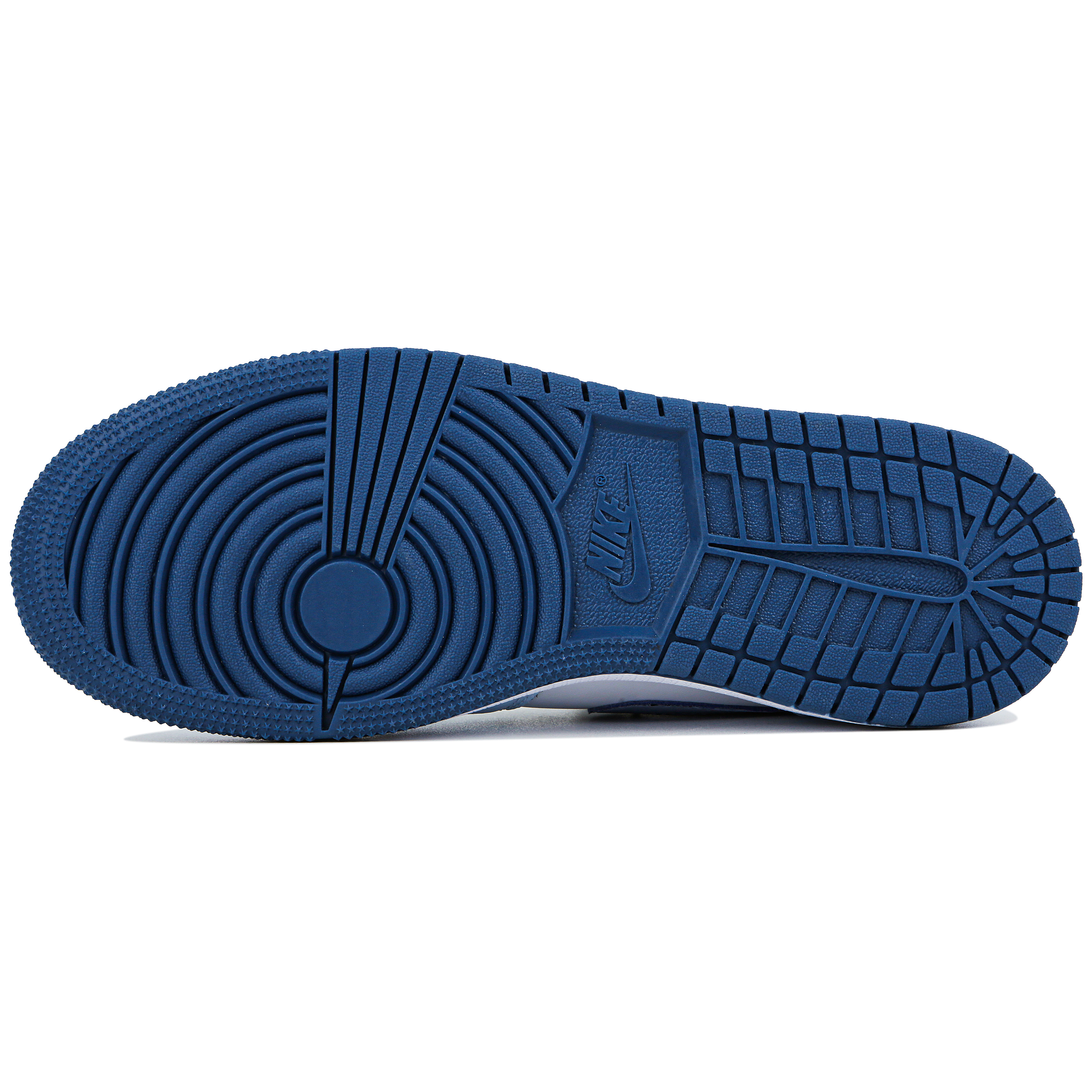 Jordan Air Jordan 1 Slip-Resistant High-Top Vintage Basketball Shoes GS White Blue купить в интернет-магазине Yoocart с быстрой доставкой по России.