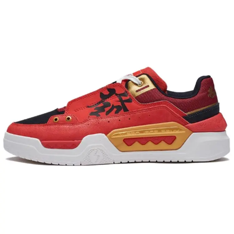 361° Durable Breathable Low-Top Skateboard Shoes Men's Red Gold
