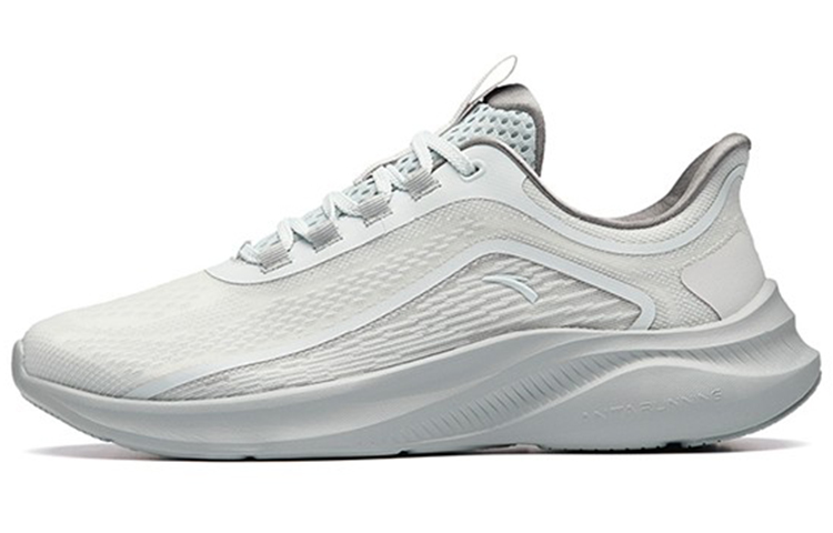 Anta Breathable Lightweight Low-Top Running Shoes Men's Gray Silver