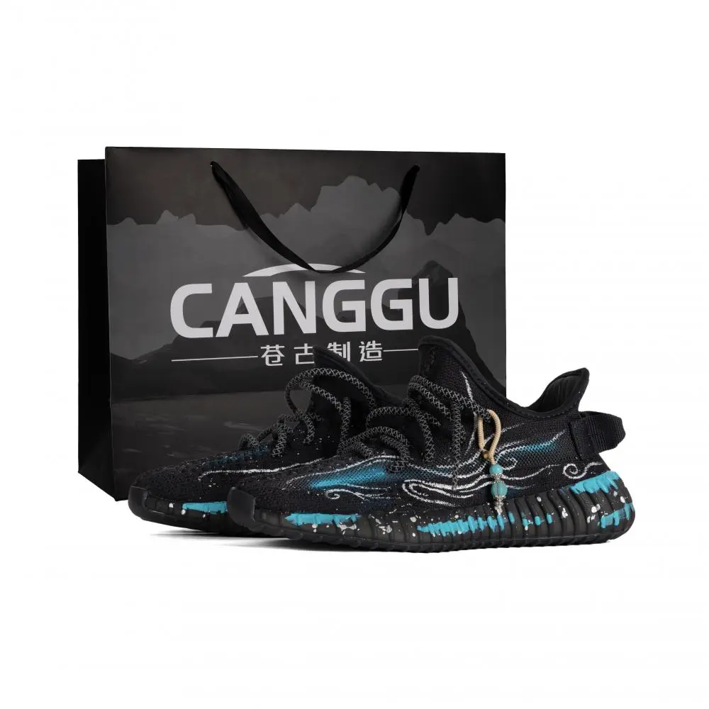 Adidas Originals Yeezy Boost 350 Cushioning Low top Casual Shoes Unisex Black Blue