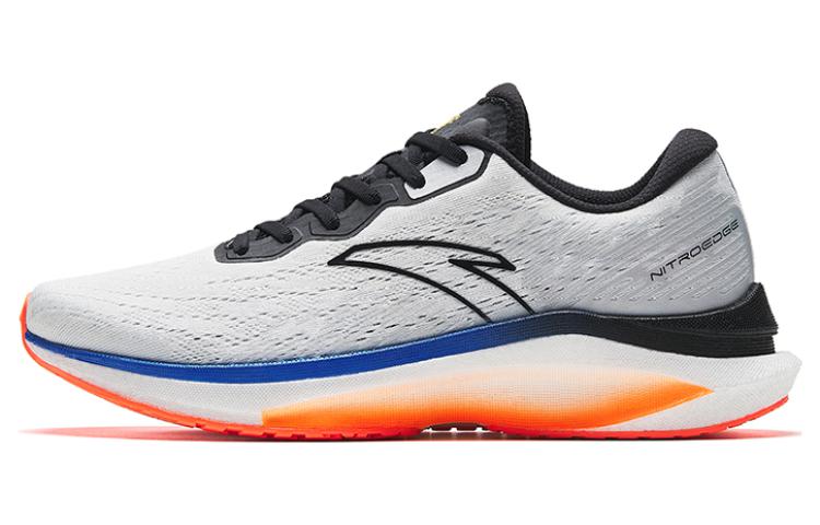 Anta Cushioned Slip Resistant Abrasion Resistant Low Top Casual Running Shoes Men's White Black
