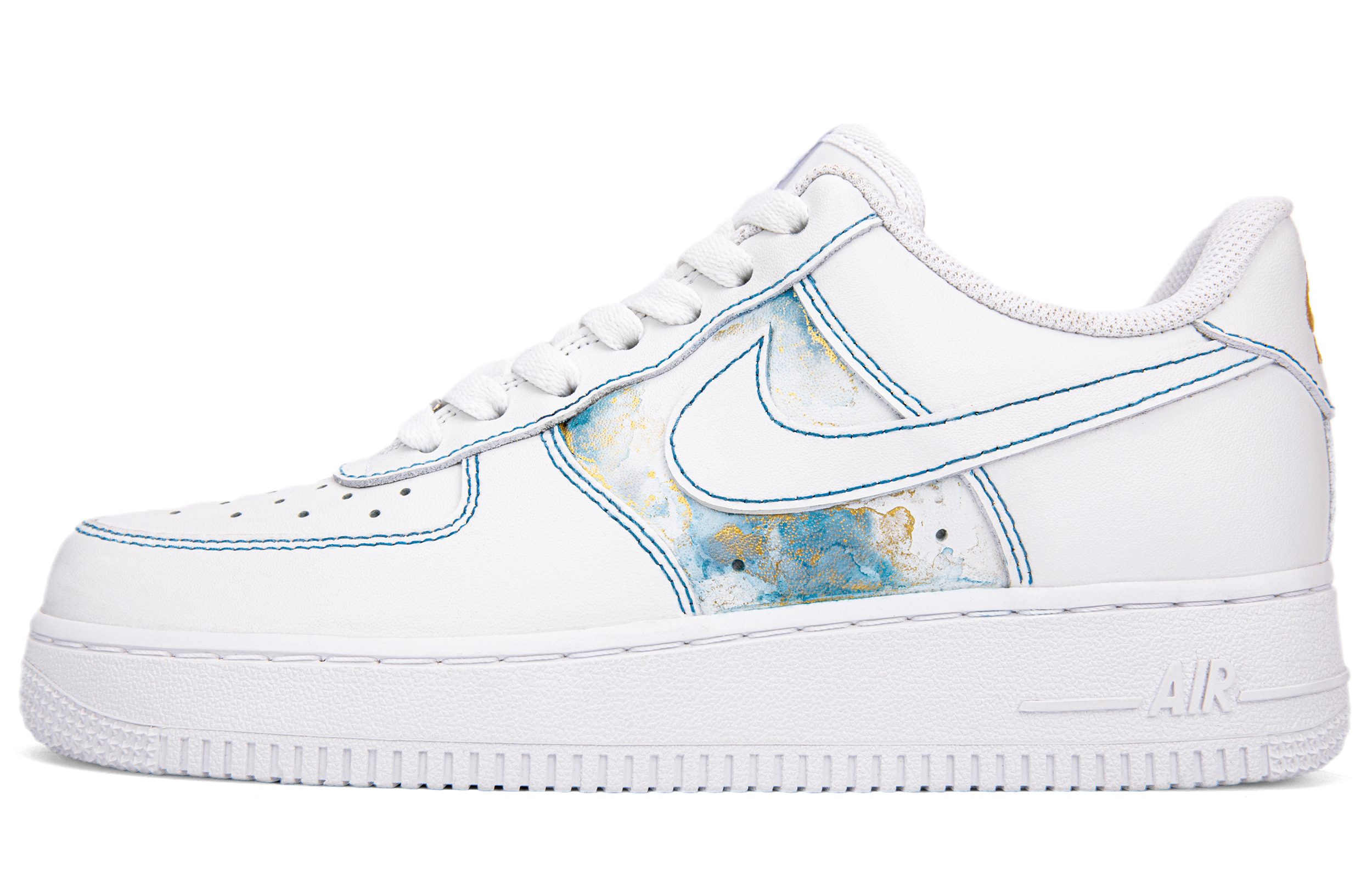 Nike Air Force 1 Slip Resistant, Abrasion Resistant, Lightweight Low Top Skateboard Shoes Men's White