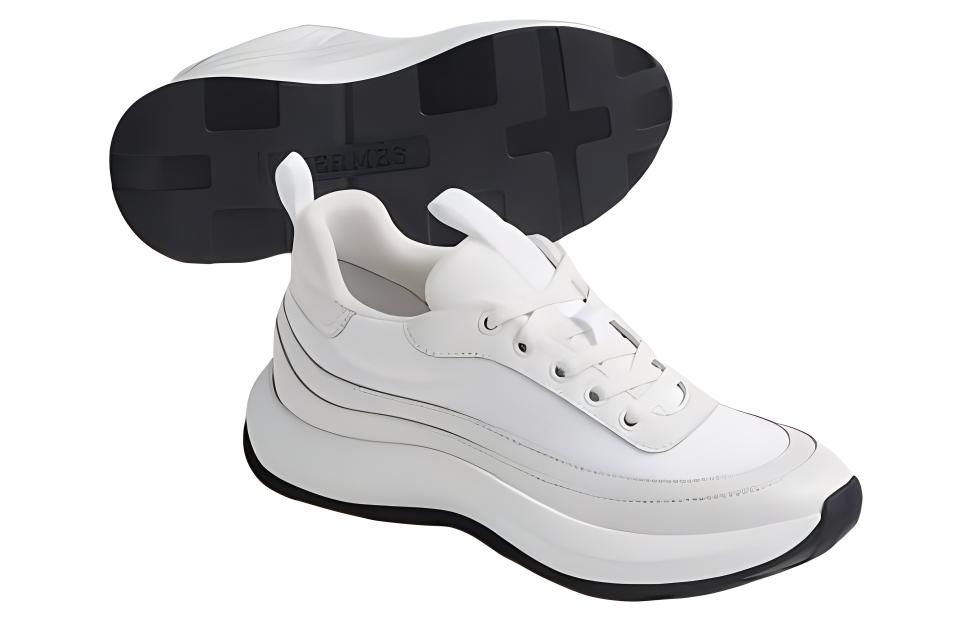 HERMES Gramme Low Top Casual Shoes Women's White