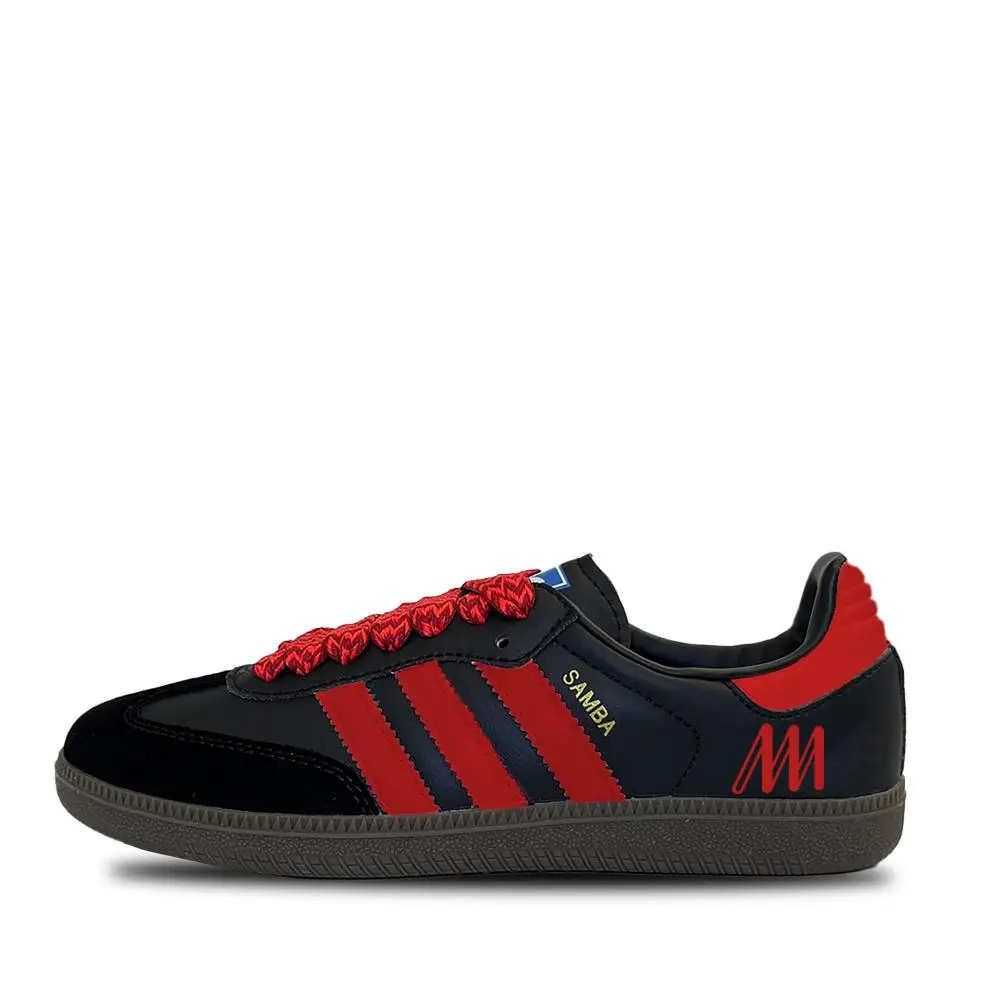Adidas Originals SAMBA OG Red Seal Abrasion Resistant Low top German Army Trainers Unisex Red