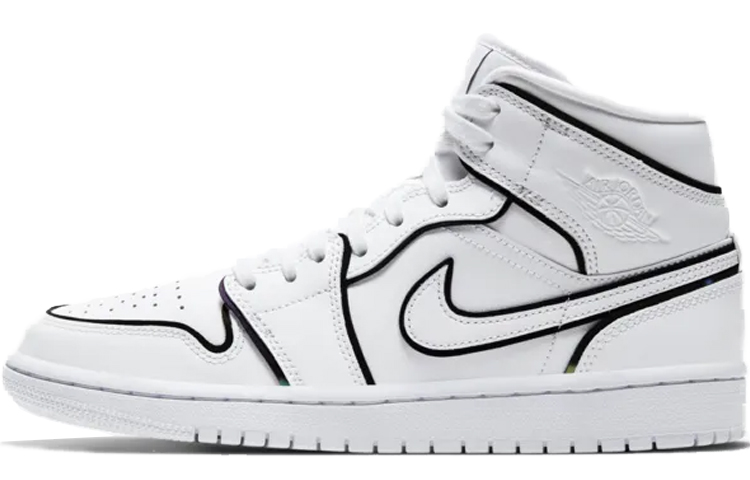 Jordan 1 Mid Iridescent Reflective White Women's