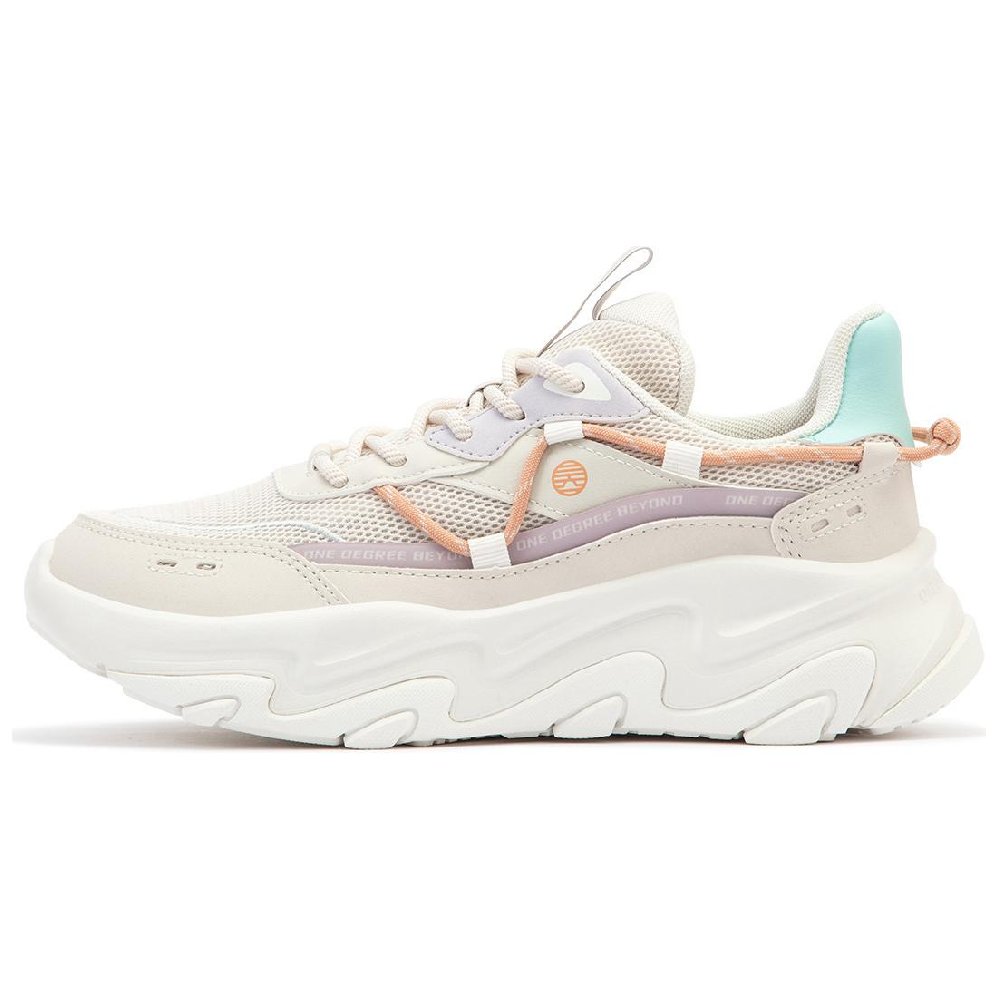 361° Slip Resistant, Abrasion Resistant, Lightweight Low Top Casual Shoes Women's Beige Purple