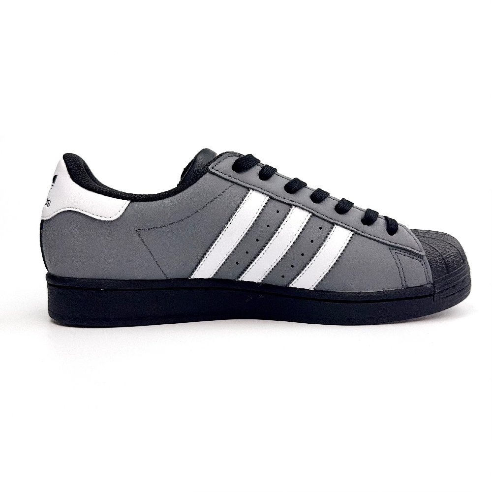 Adidas Originals SUPERSTAR Anti-Slip Wear-Resistant Low-Top Skateboard Shoes Unisex Black Gray Color