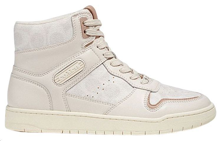 COACH High Top Stylish Skateboarding Shoes Women's White купить в интернет-магазине Yoocart с быстрой доставкой по России.