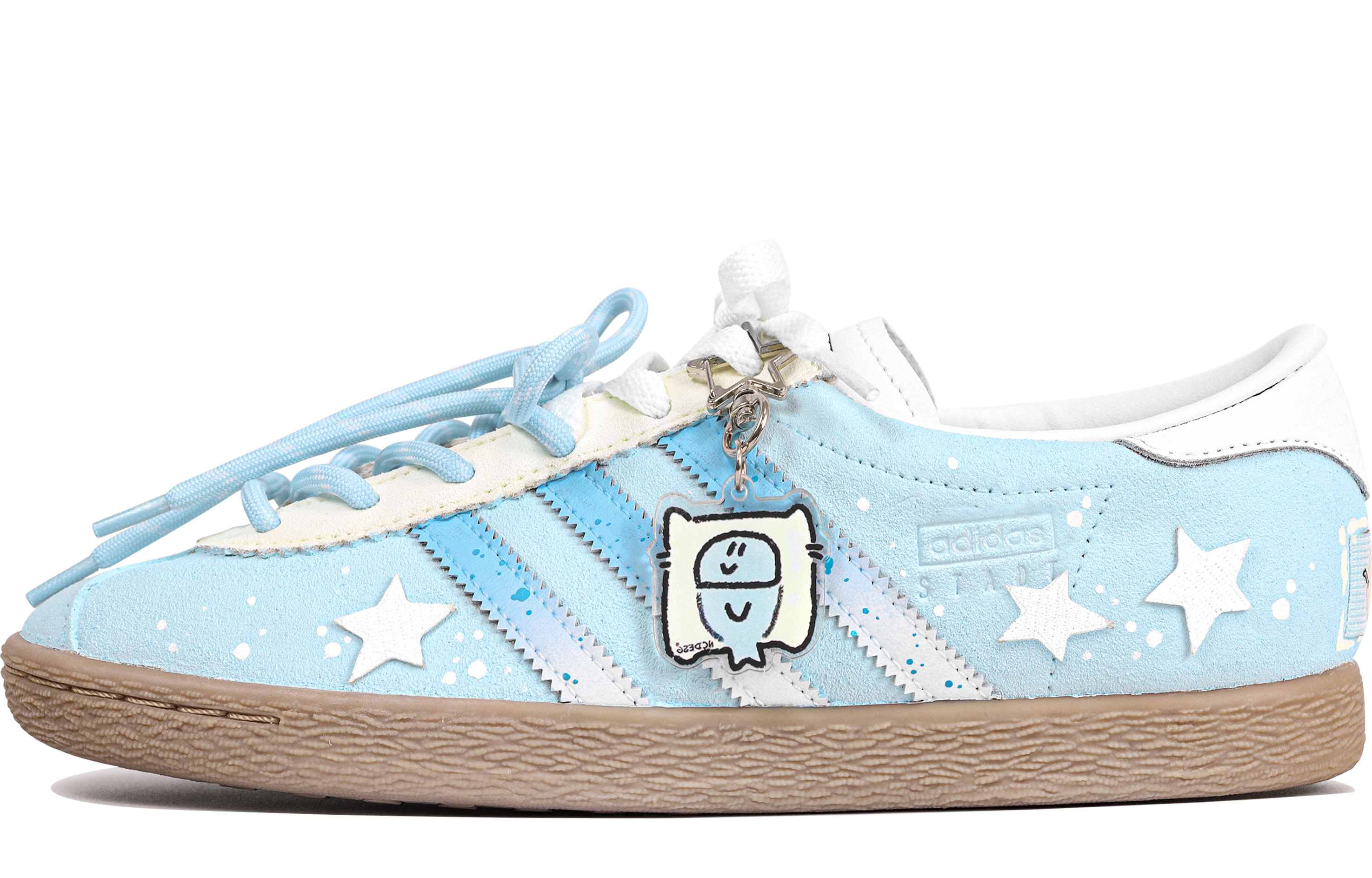 Adidas Originals Stadt Sea Salt Meow Star Abrasion Resistant Low top German Army Trainers Unisex Blue White