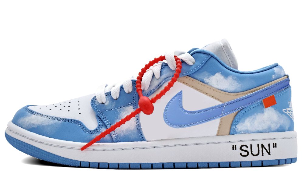 Jordan Air Jordan 1 Low-Top Vintage Basketball Shoes Women's Carolina Blue