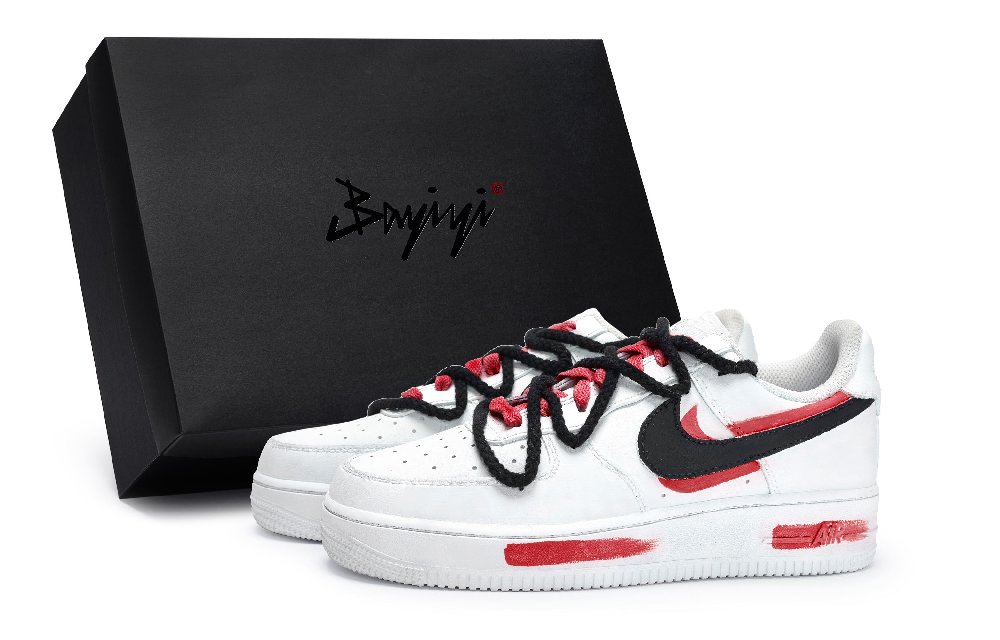 Nike Air Force 1 811 Manufacture Sky Blue Red Special Shoe Box Low-Top Skateboard Shoes Unisex White Black Red