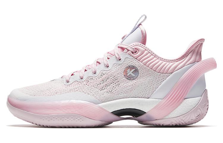 ANTA Three-point Rain1.0 Basketball Shoes Men Low-Top White/Pink