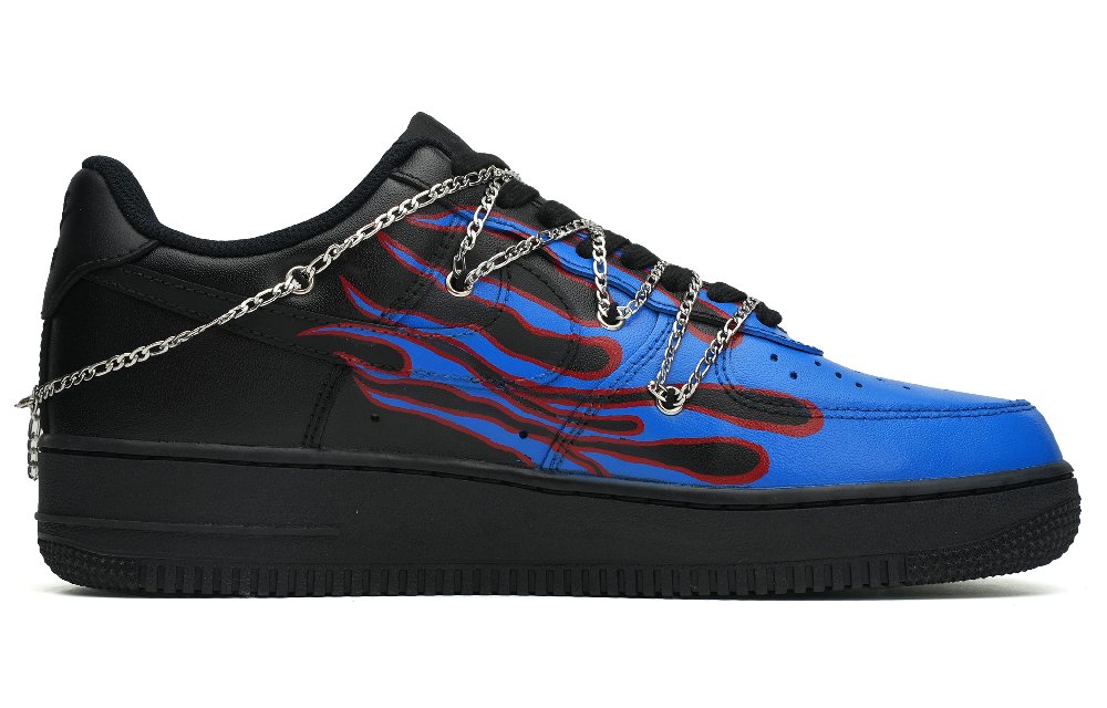 Nike Air Force 1 Low-Top Skateboard Shoes Men's Black