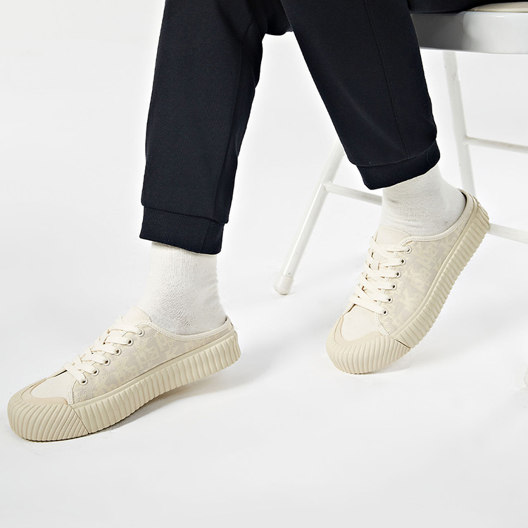 Kappa Wear-Resistant Wide Coverage Lightweight Low-Top Canvas Shoes Unisex White купить в интернет-магазине Yoocart с быстрой доставкой по России.