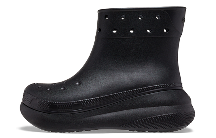 Crocs Classic Crush Rain Boot Black Women's