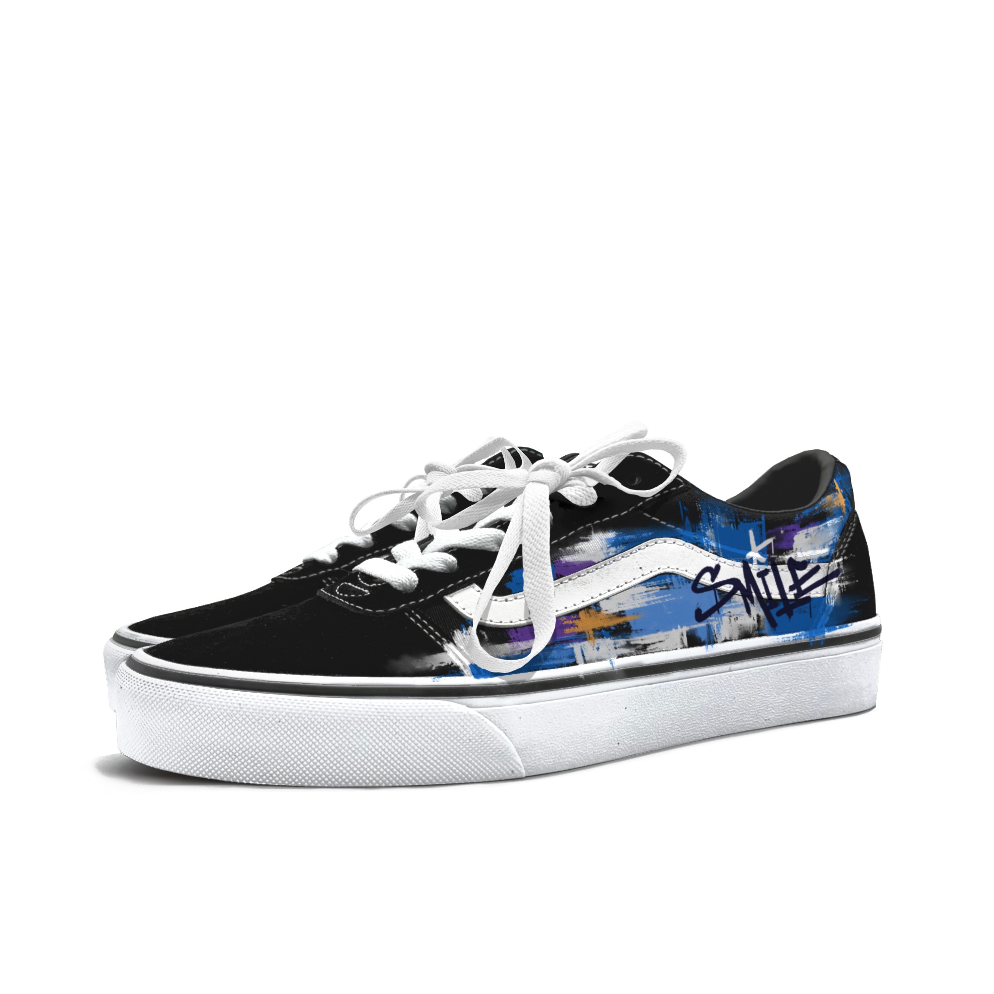 Vans Ward Abrasion Resistant Low Top Skateboard Shoes Men's Blue купить в интернет-магазине Yoocart с быстрой доставкой по России.