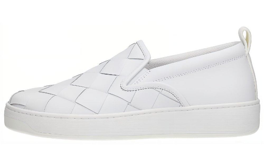 Bottega Veneta Stylish Skateboarding Shoes Men's White