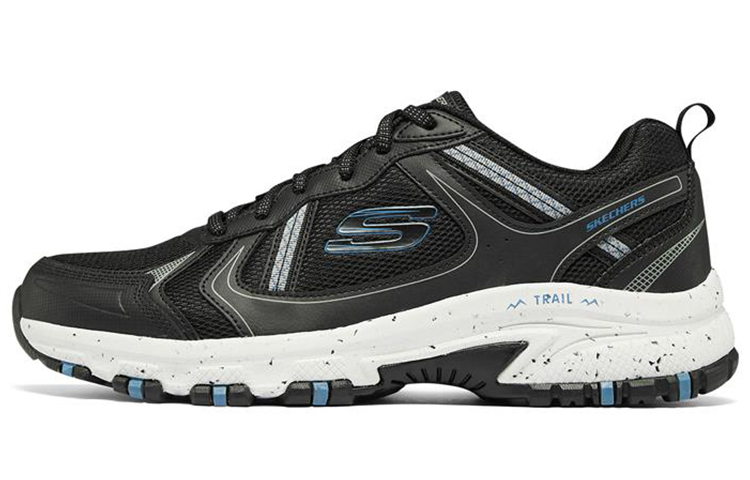 Skechers Hillcrest Cushioning Anti-Slip And Wear-Resistant Low-Top Running Shoes Men's Black White