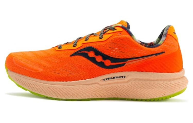 Saucony Triumph 19 Anti Slip Wear Resistant Low Top Running Shoes Women's Orange
