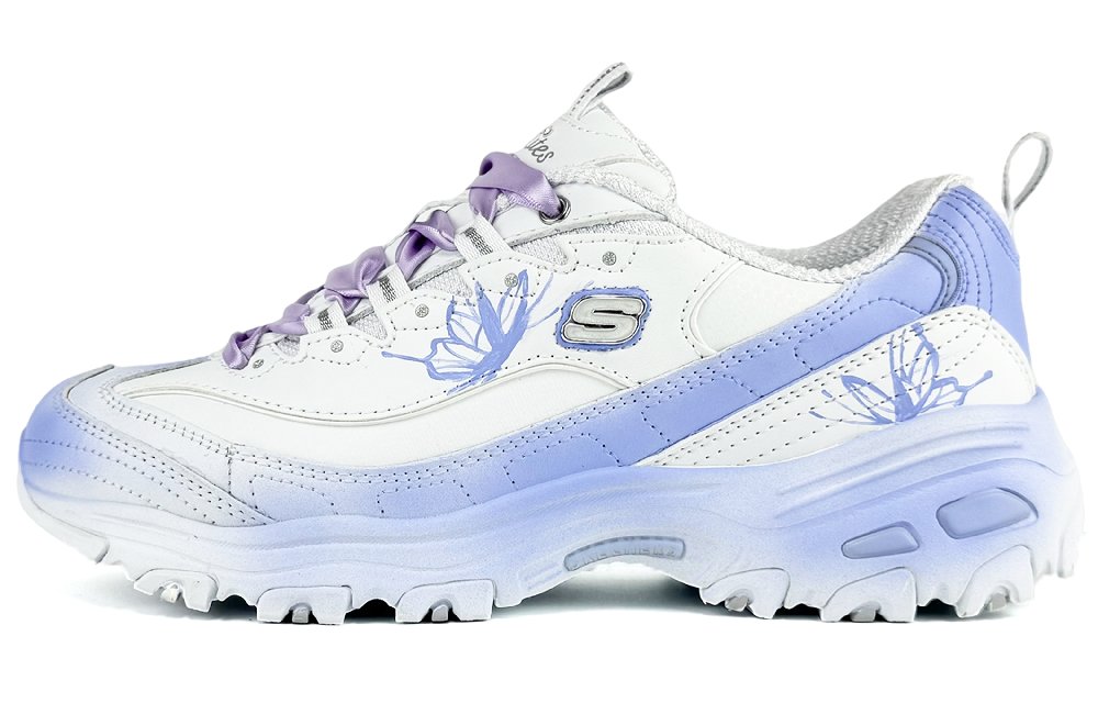 Skechers DLITES Suixin La Mer Wear-Resistant Low-Top Chunky Sneakers Women's Blue White