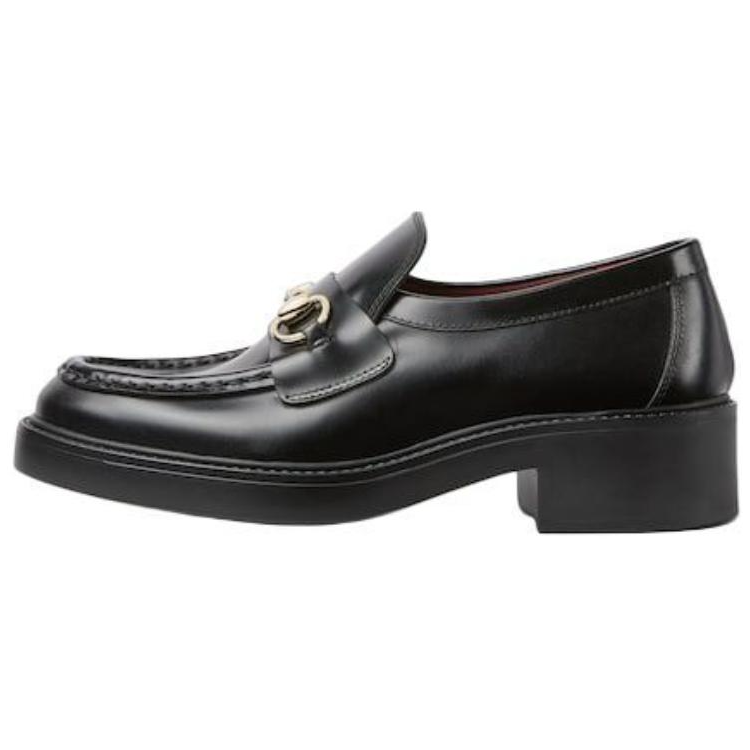 GUCCI Horsebit Loafers 4.5cm Women's Black
