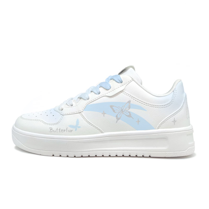 Anta Relaxed Abrasion Resistant Coverage Low Top Skateboard Shoes Women's Blue White