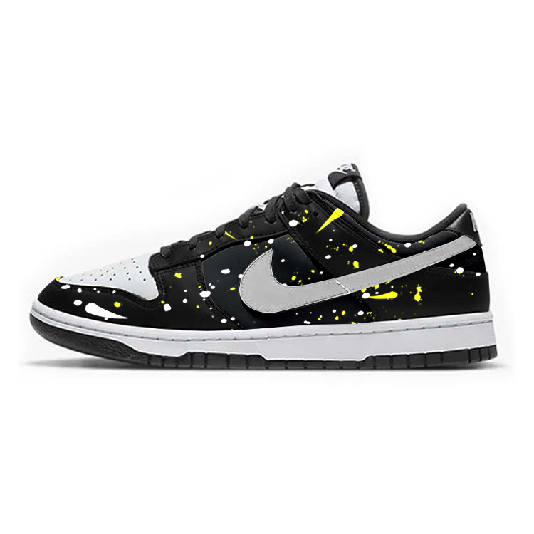 Nike Dunk Slip Resistant, Abrasion Resistant, Breathable Low Top Skateboard Shoes GS Black White