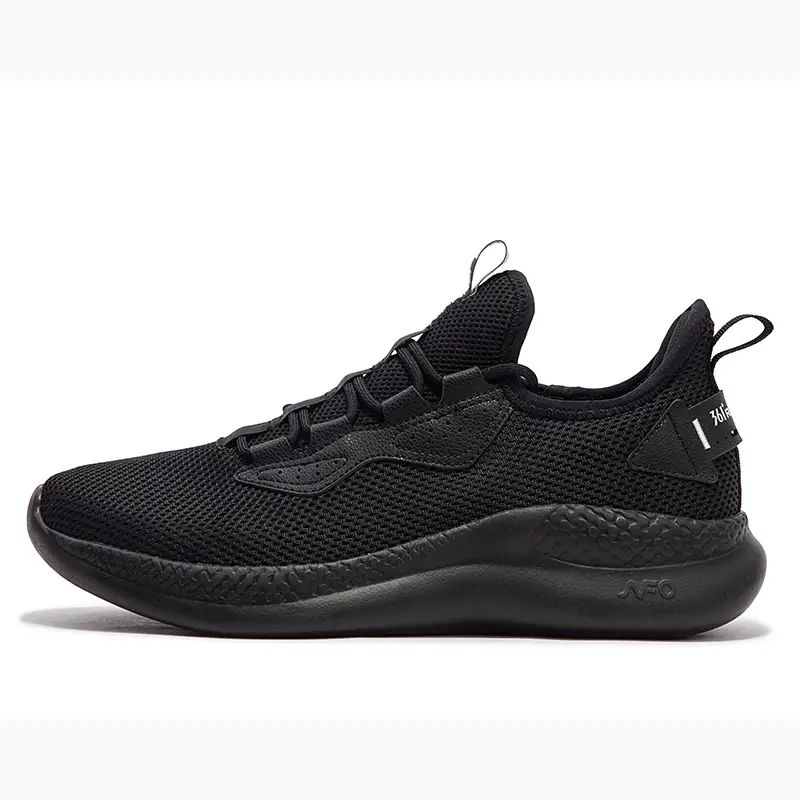 361° Breathable Low-Top Casual Running Shoes Men's Obsidian Black