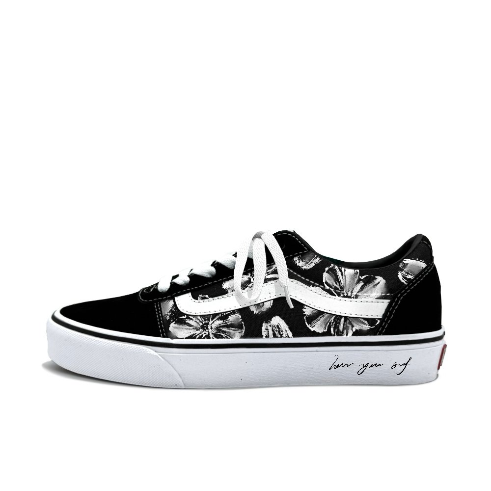 Vans Ward Abrasion Resistant Low Top Skateboard Shoes Men's Black