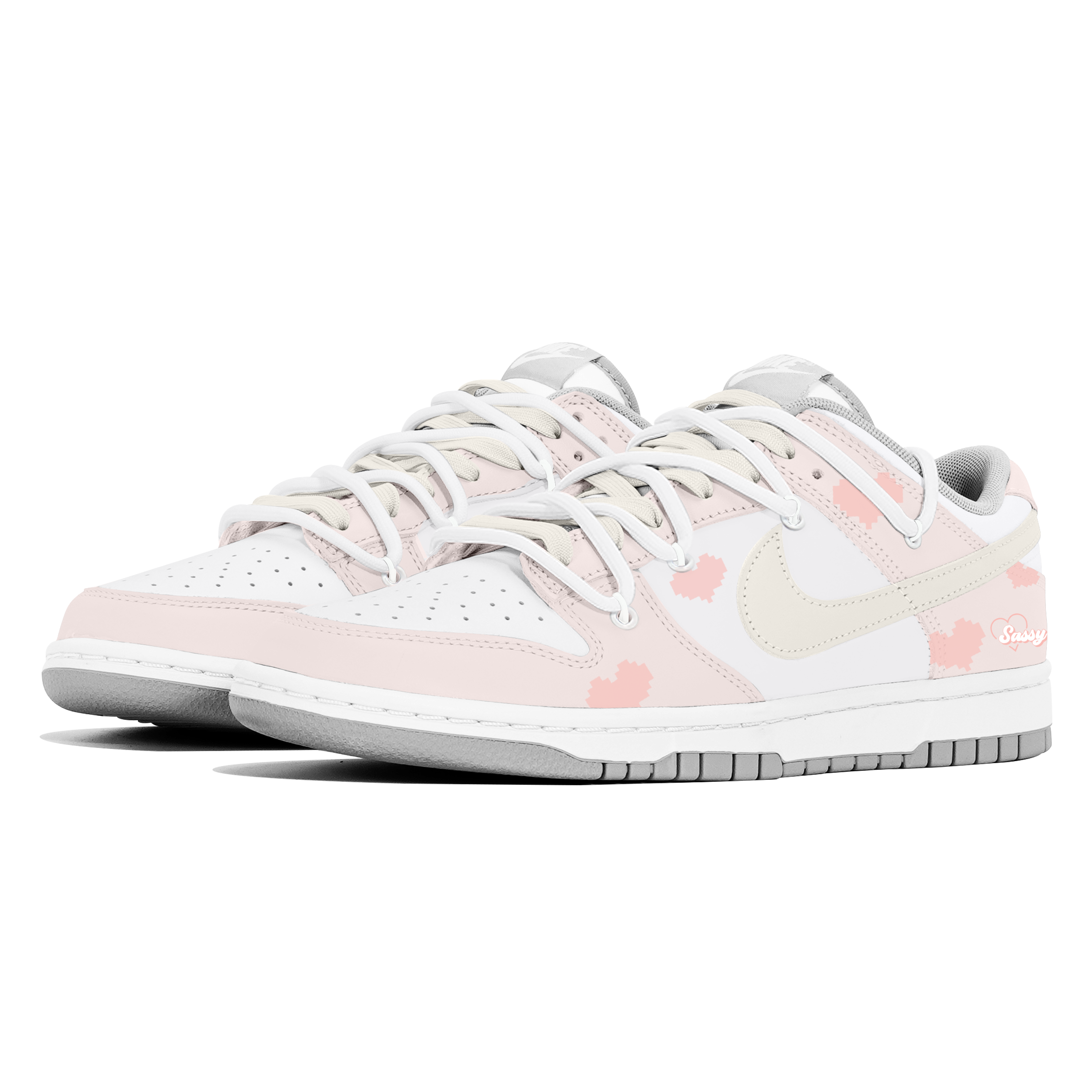 Nike Dunk Low Top Skateboard Shoes Women's White Pink купить в интернет-магазине Yoocart с быстрой доставкой по России.