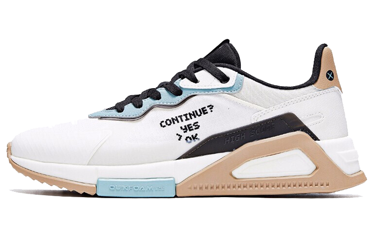 361° NFO Technology Slip Resistant Cushioning And Breathable Low Top Casual Shoes Men's White Green