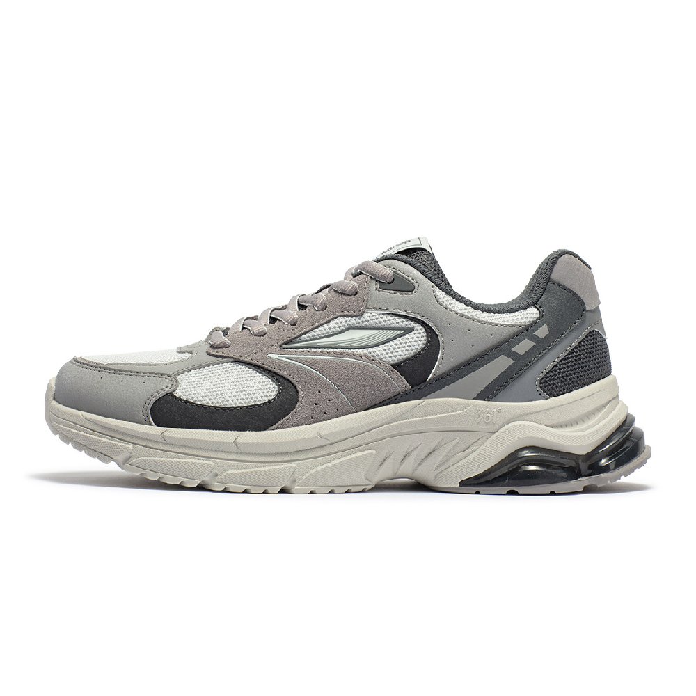 361° Wear-resistant And Lightweight Low-Top Casual Running Shoes Men's Gray