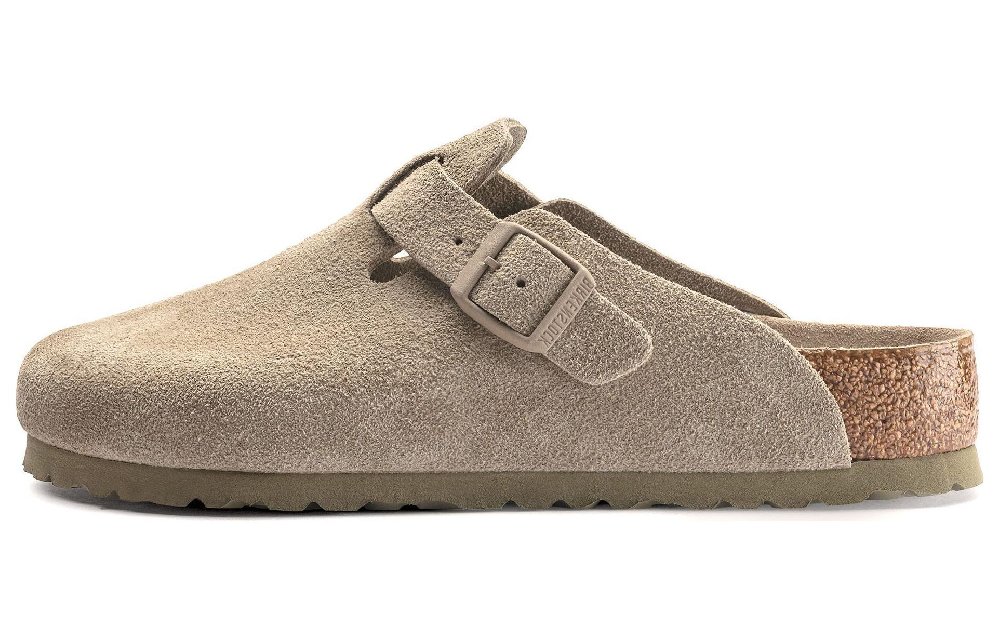 Boston Birkenstock Soft Footbed Narrow 'Faded Khaki'