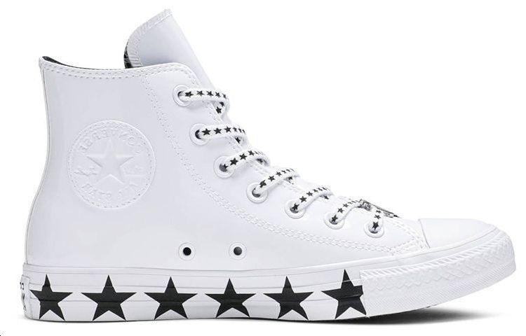 Converse Chuck Taylor All Star Hi Miley Cyrus White Black Stars Women's купить в интернет-магазине Yoocart с быстрой доставкой по России.
