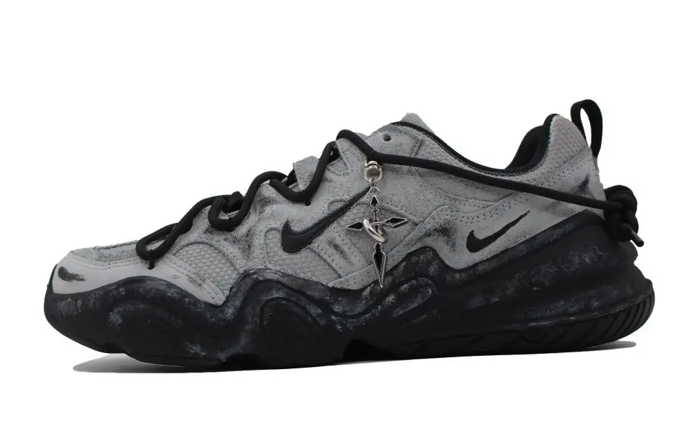Nike Tech Hera Tide Black Gravity 3 Abrasion Resistant Breathable Low top Casual Shoes Unisex Black Gray