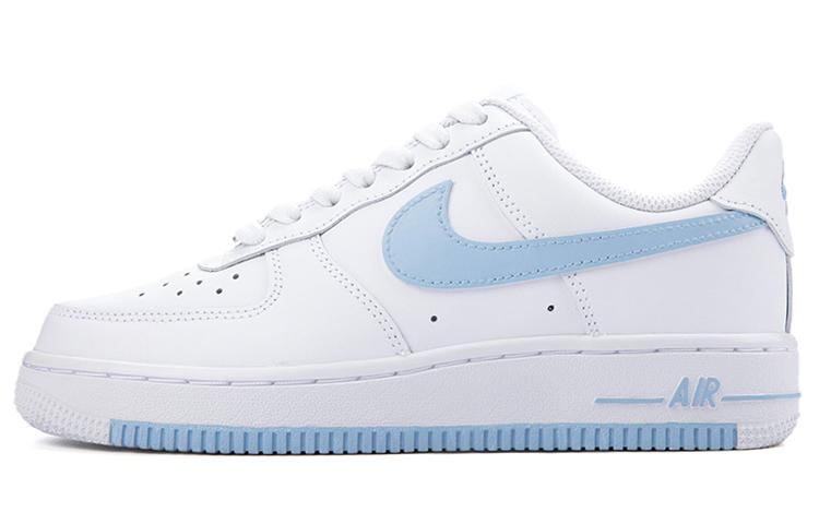 Nike Air Force 1 Skateboard Shoes Women's Low Top Blue/White