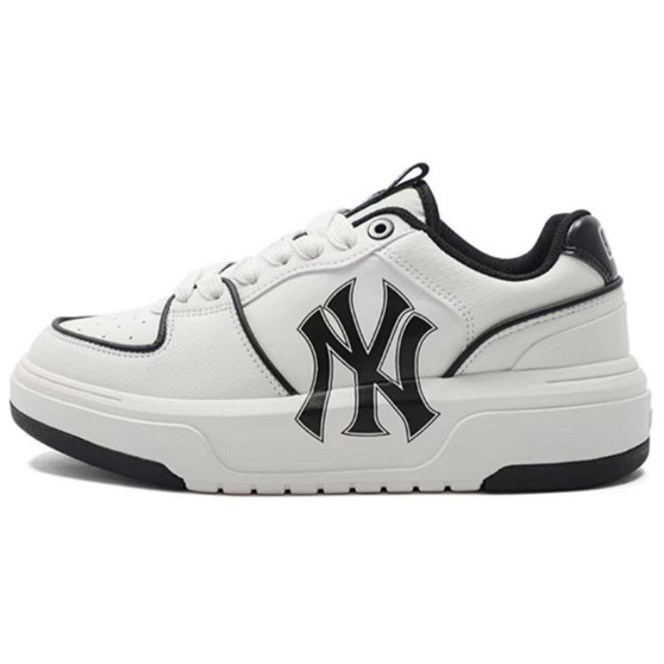 MLB Chunky Liner Anti-Slip Wear-Resistant Low-Top Skateboard Shoes Unisex White