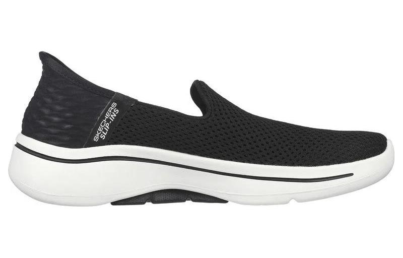 Skechers Go Walk Arch Fit Hands Free Slip-Ins Durable Breathable Low-Top Casual Shoes Women's Black