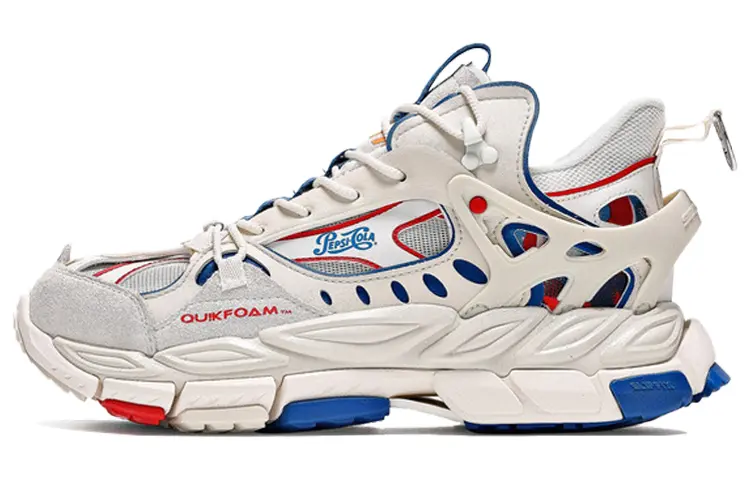 361° Shock Absorbers Slip Resistant Low top Running Shoes Women's Blue White