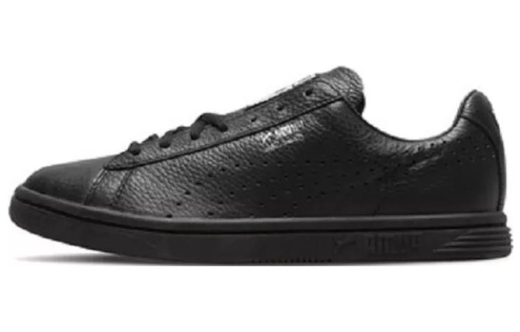 PUMA Court Star Gold Low Top Skateboard Shoes Unisex Black
