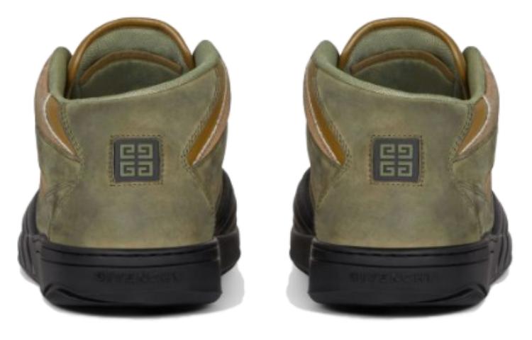 Givenchy High Top Casual Shoes Men's Brown Green