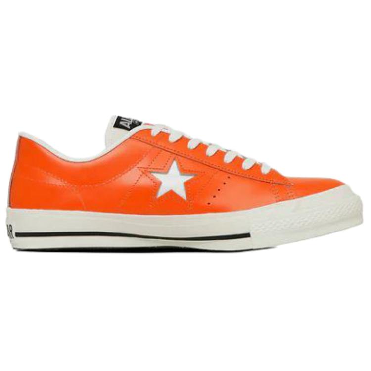 Converse Anti Slip Wear Resistant Low Top Skateboard Shoes Unisex Orange